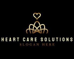 Heart Crown Casino logo design