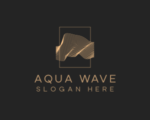 Luxury Aesthetic Wave logo design