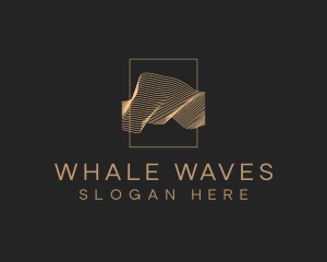 Luxury Aesthetic Wave logo design