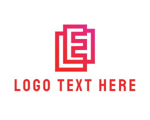 Framing - Professional Letter E logo design