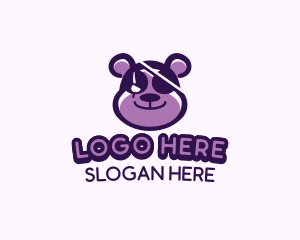 Wildlife - Gamer Pirate Bear logo design