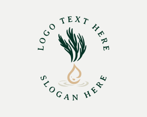 Leaves - Organic Herbal Oil logo design