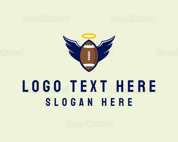 Angel Football Wings Logo