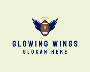 Angel Football Wings logo design