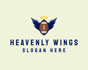 Angel Football Wings logo design