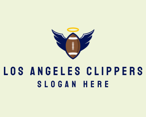 Angel Football Wings logo design