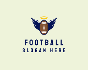 Angel Football Wings logo design