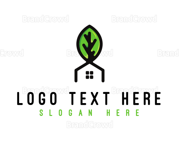 Plant Leaf House Logo