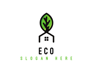 Plant Leaf House Logo