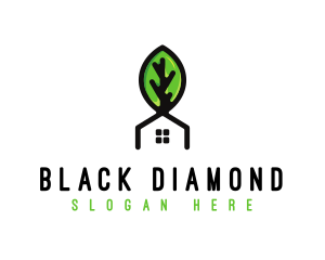 Plant Leaf House logo design