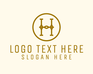 High End - Elegant Jewelry Chain logo design