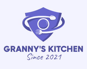 Culinary Cutlery Shield  logo design