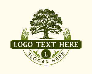Heritage - Forestry Oak Tree logo design