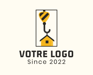 Construction Crane House logo design