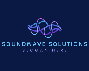 Audio - Audio Soundwave Technology logo design
