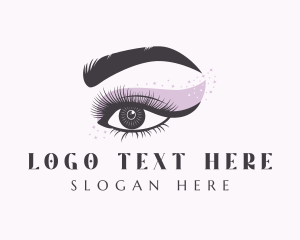 Glam - Eyelashes Beauty Cosmetics logo design