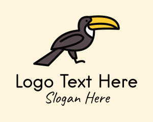Perched - Toucan Wild Bird logo design