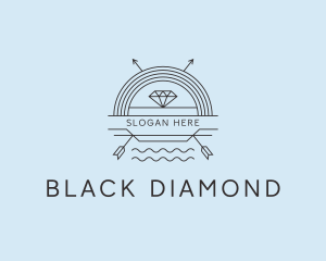 Diamond Arrow Treasure logo design