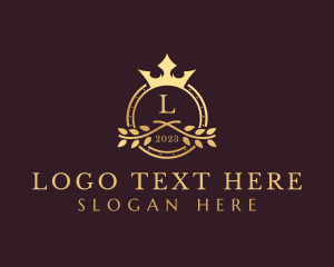 Luxury - Royal Crest Grain logo design