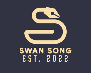 Fountain Pen Swan logo design