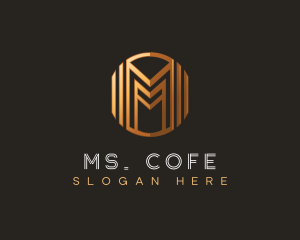 Modern Luxury Letter M logo design