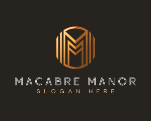 Modern Luxury Letter M logo design