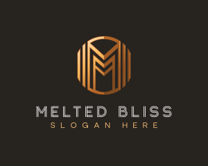 Modern Luxury Letter M logo design