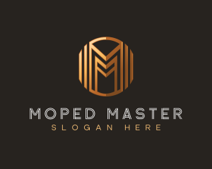 Modern Luxury Letter M logo design