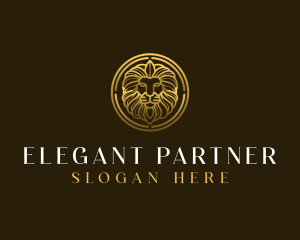 Elegant Royal Lion logo design