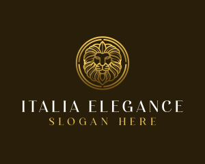 Elegant Royal Lion logo design