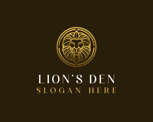 Elegant Royal Lion logo design