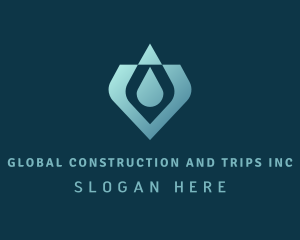 Water Conservation - Gradient Water Drop logo design