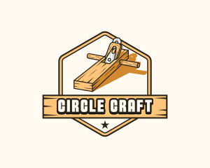 Wood Planer Carpentry logo design