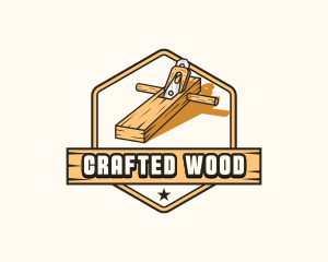 Wood Planer Carpentry logo design