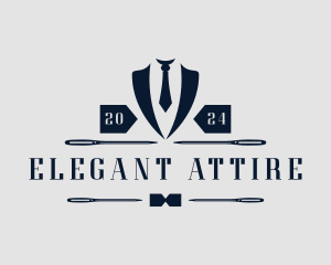 Attire - Suit Tie Tailoring logo design