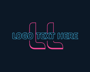Cyber - Cyber Neon Gaming logo design