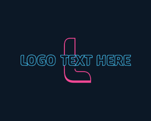 Cyber Neon Gaming Logo