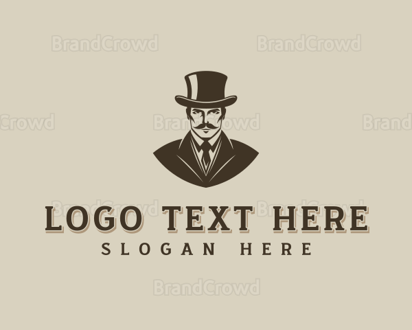 Suit Tailoring Gentleman Logo