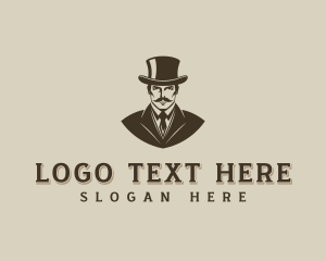 Mustache - Suit Tailoring Gentleman logo design