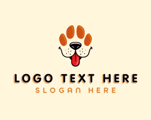 Pet Paw Dog logo design