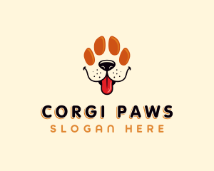 Pet Paw Dog logo design