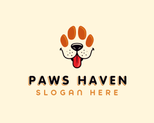 Pet Paw Dog logo design