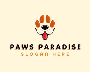 Pet Paw Dog logo design