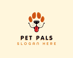 Pet Paw Dog logo design