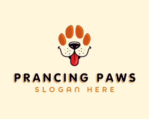 Pet Paw Dog logo design