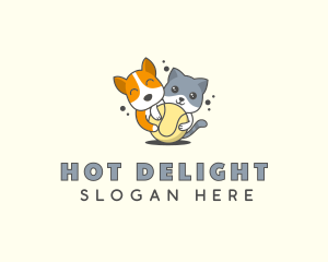 Dog & Cat Pet Toy logo design