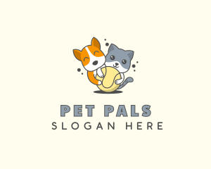 Dog & Cat Pet Toy logo design