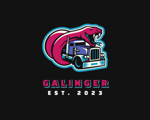 Freight - Monster Snake Logistics Cargo logo design