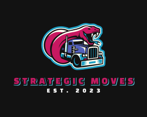 Monster Snake Logistics Cargo logo design