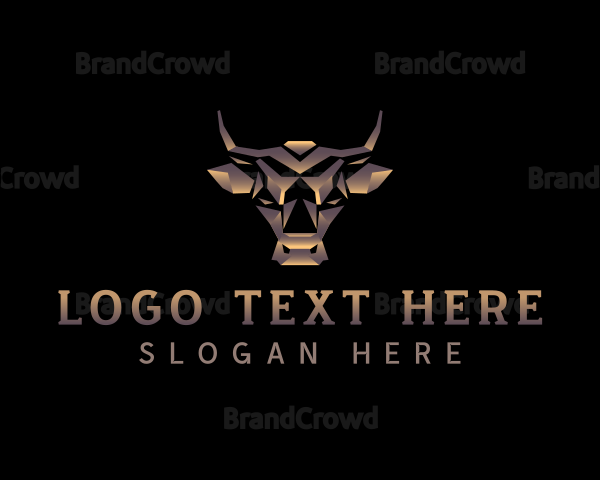 Premium Bull Horn Logo